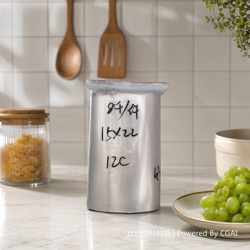 Aluminum foil self-standing self-sealing bag, OPP plastic zipper packaging bag, self-sealing bag details Picture