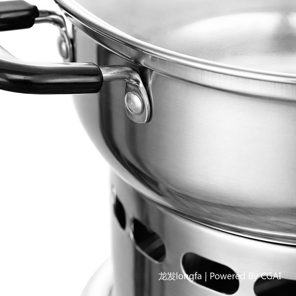Stainless steel star alcohol pot with stove pot, 16CM Application Scenario