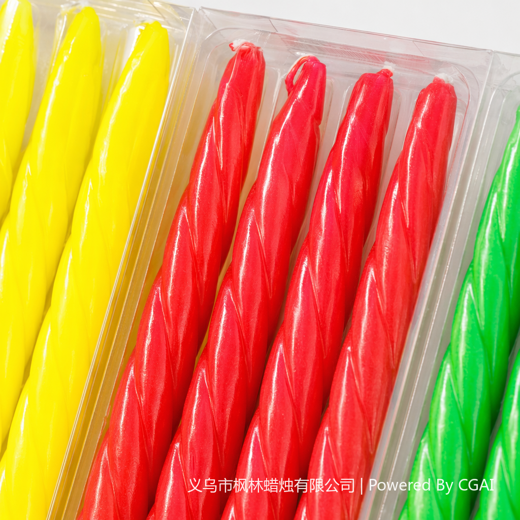 Colorful spiral Christmas scented candle set, glass candle Application Scenario
