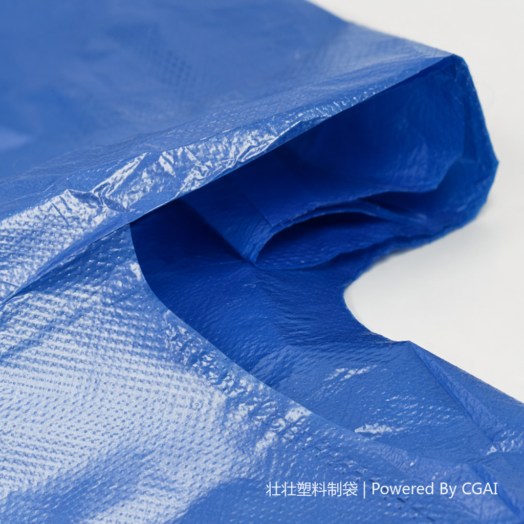 35*54 blue OPP plastic clothing bag and underwear packaging bag, made of PVC eco-friendly material Specification image