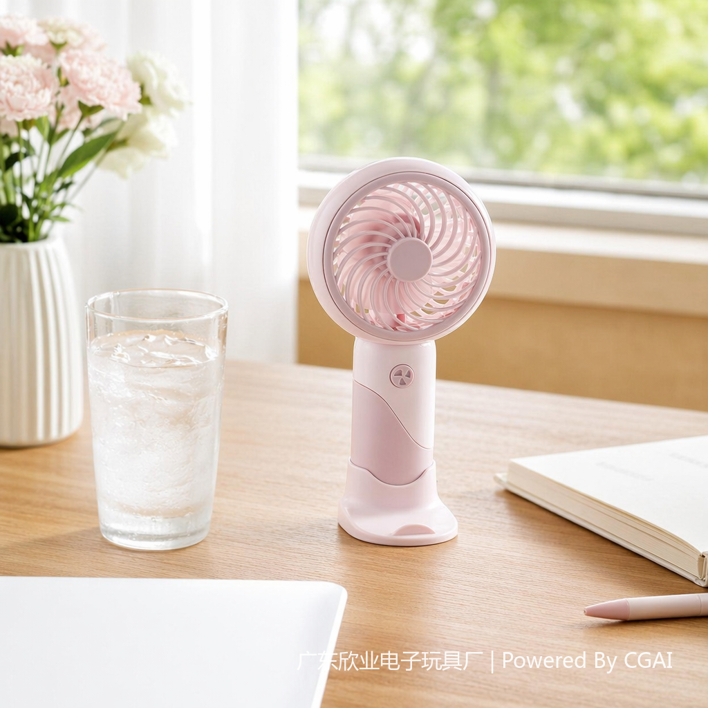 Colorful mini handheld electric fan, portable handheld fan, small fan, handheld fan details Picture