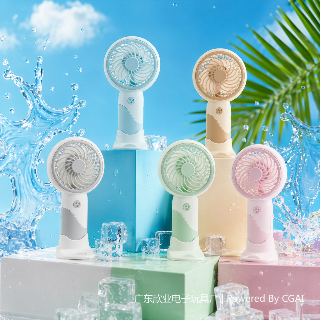 Colorful mini handheld electric fan, portable handheld fan, small fan, handheld fan Specification image