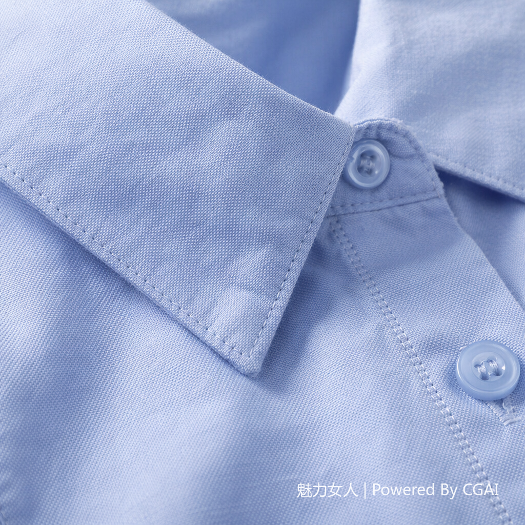 A fresh and artistic style women's 7-inch sleeve casual shirt 2025 summer new style versatile and elegant top 092811887 Application Scenario