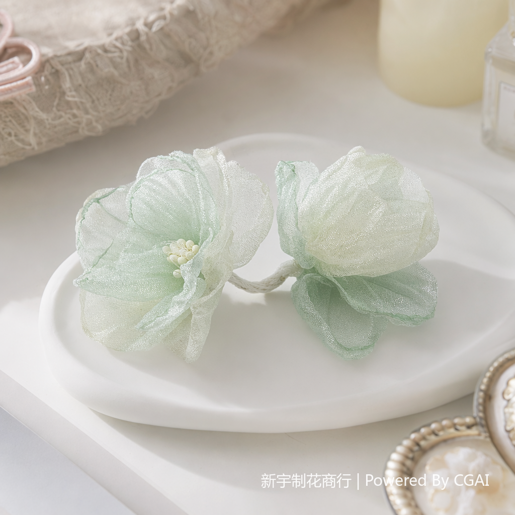 鞋配饰/男士饰品/人造花配件/塑料球托/茉莉花苞产品图