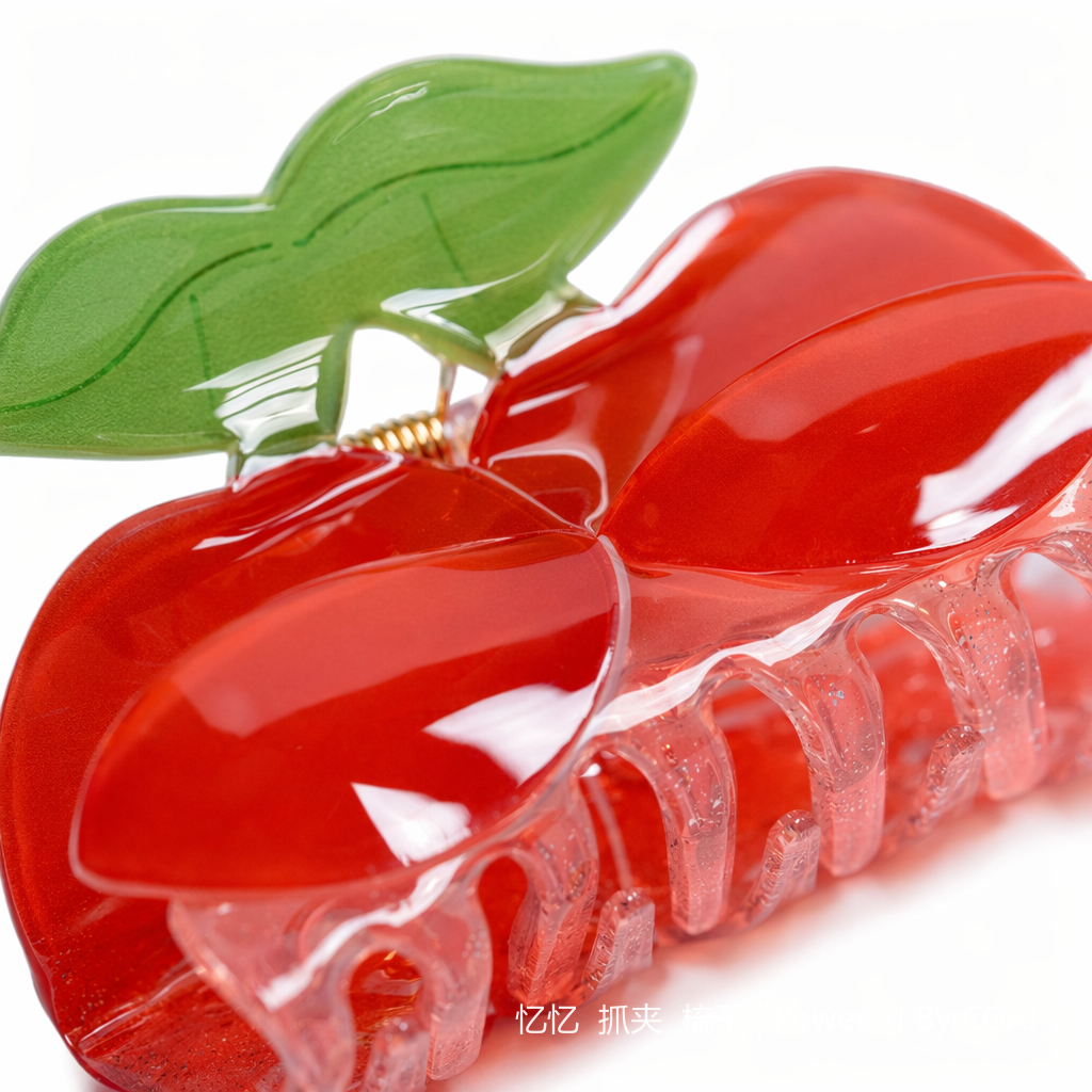 Colorful fruit-shaped children's hair clips and shark clips hair accessories Application Scenario