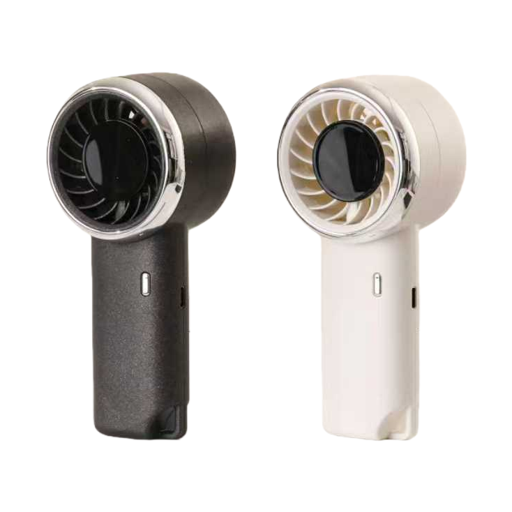 Hot-selling high-speed mini handheld fan available in black and white for outdoor portability Item Picture