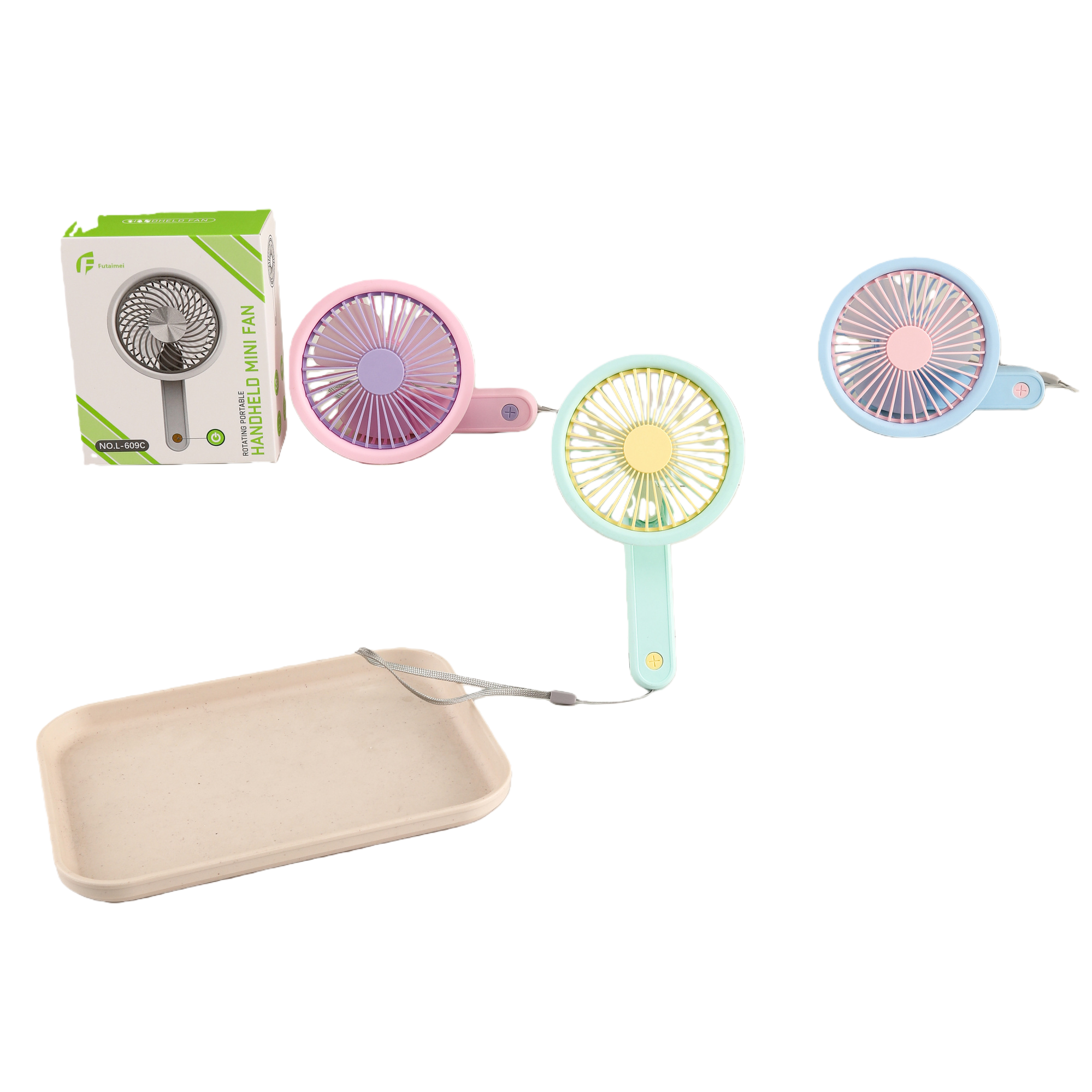 New foldable color handheld mini electric fan for outdoor cooling Item Picture