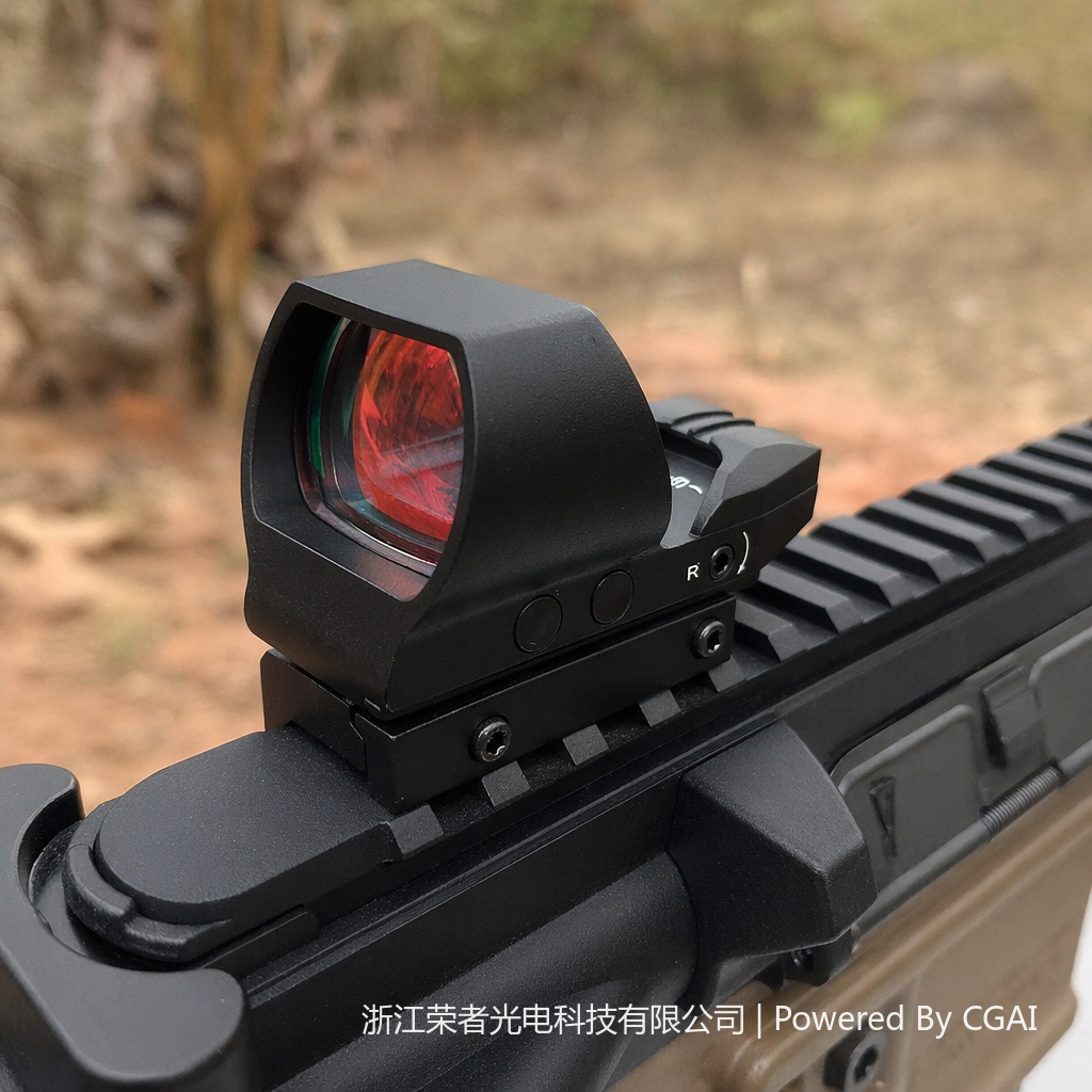 Free Tiger Black Red Dot Sight, waterproof and anti-fog, tactical rail, all-metal material, holographic Red dot outdoor shooting accessory 1009 details Picture