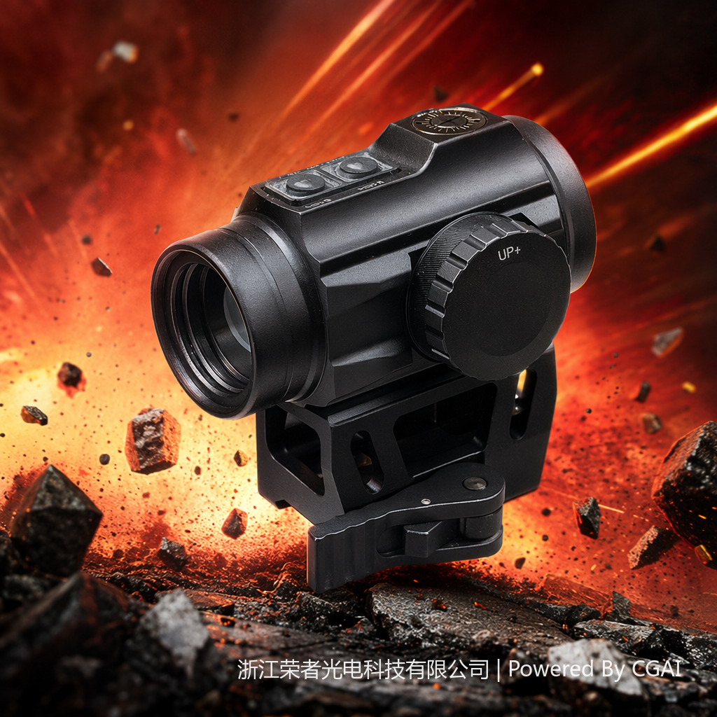 Free Tiger Black Red Dot Sight, waterproof and anti-fog, tactical rail, all-metal material, holographic Red dot outdoor shooting accessory 5550 Specification image