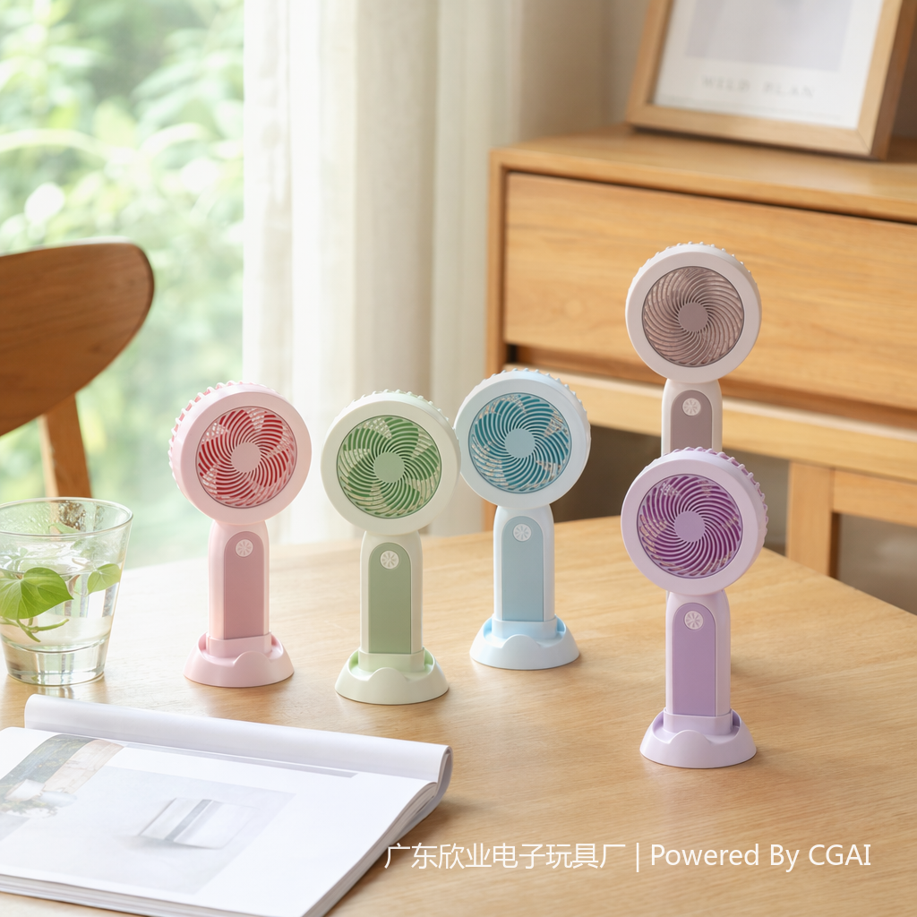 Hot-selling handheld mini fans, colorful mini electric fans, outdoor portable small fans details Picture