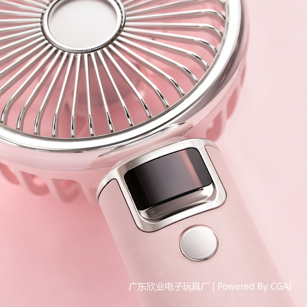 Pink packaging box multi-color handheld mini fan K801 student neck-hanging outdoor mini electric fan Application Scenario
