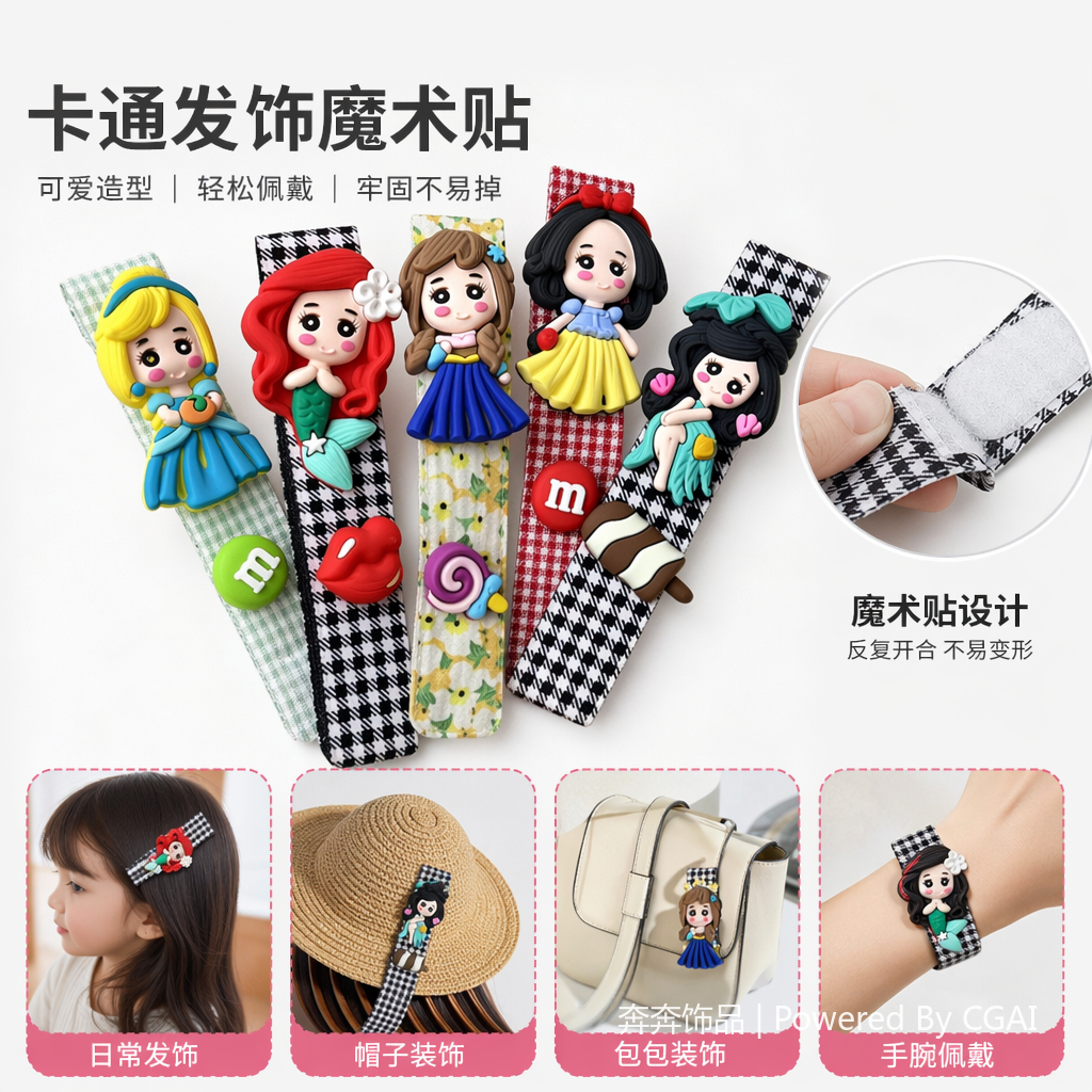 彩色卡通大肠发圈女韩版发饰 18cm弹性发圈
