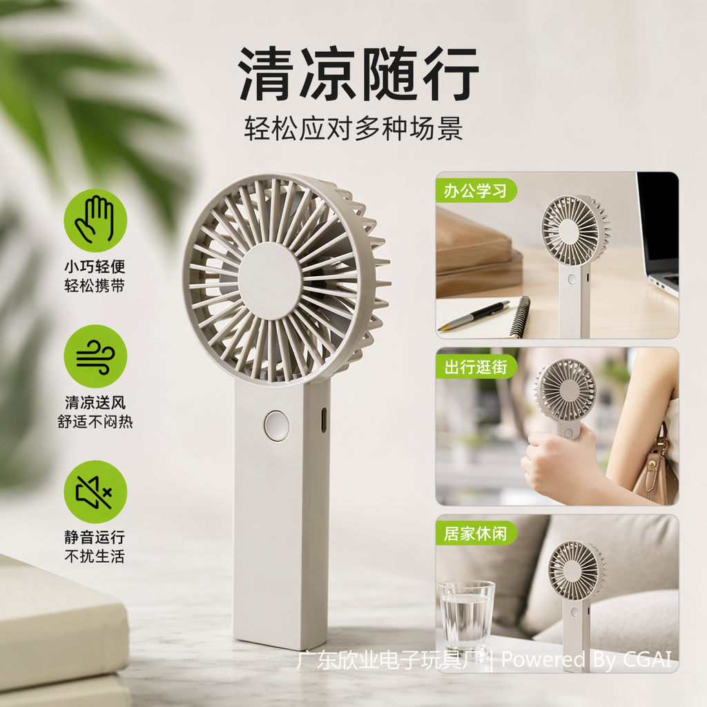 High-speed hot-selling multi-color handheld fans, summer appliances, portable small fans