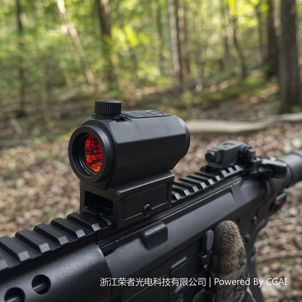Free Tiger Black Red Dot Sight, waterproof and anti-fog, tactical rail, all-metal material, holographic red dot outdoor shooting accessory 5602 details Picture