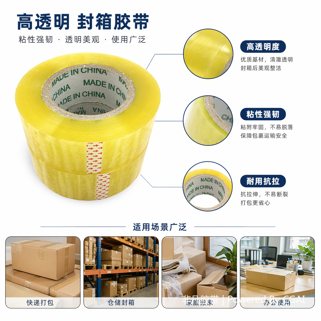 历正科技黄色运动胶布特殊胶带卷格子生料带地膜