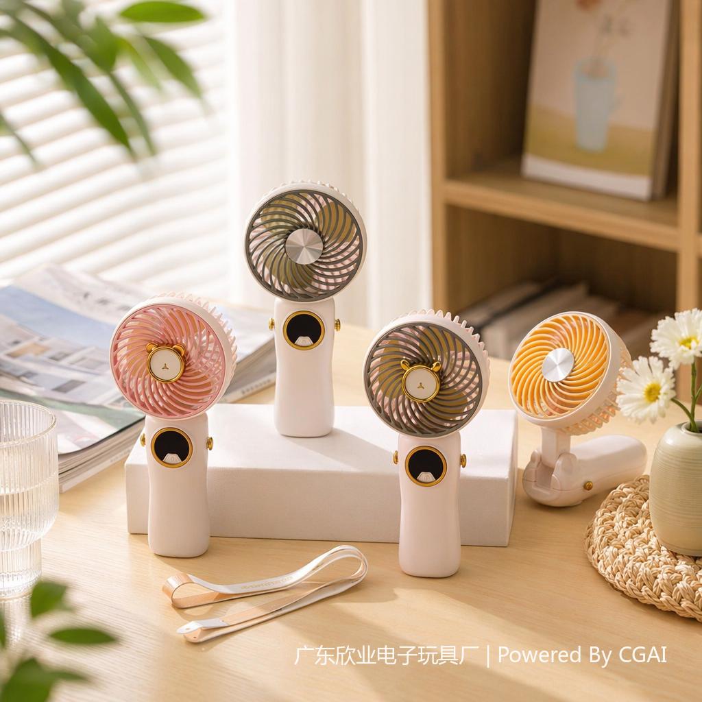 The simple macaron-colored handheld fan is a summer cooling wonder details Picture