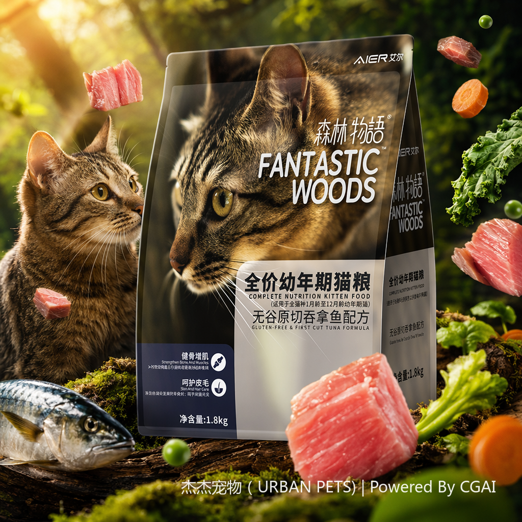 Air Full Price Juvenile Cat Food, Grain-free original Cut Tuna Formula, bone strengthening, muscle Building, fur Care 1.8kg/6kg details Picture
