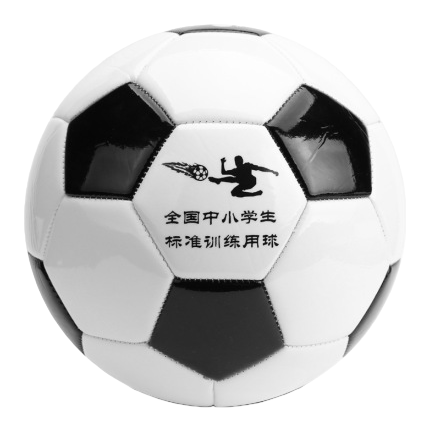 全国中小学生标准训练用球黑白块PVC机缝耐磨比赛批发白底实物图