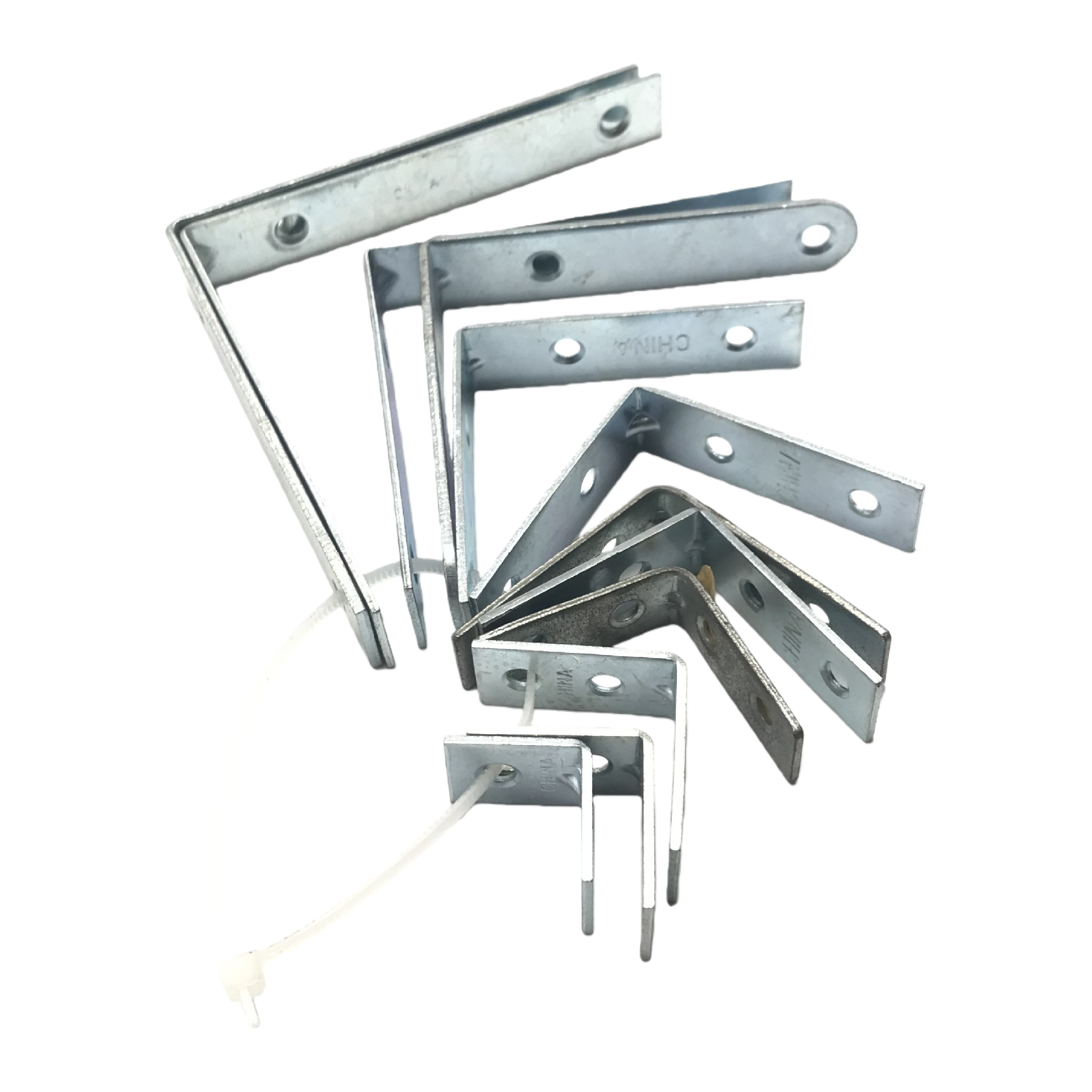 Xinhai Building Materials' silver metal corner codes, galvanized iron wire, gecko steel pipes, and metal building materials Item Picture