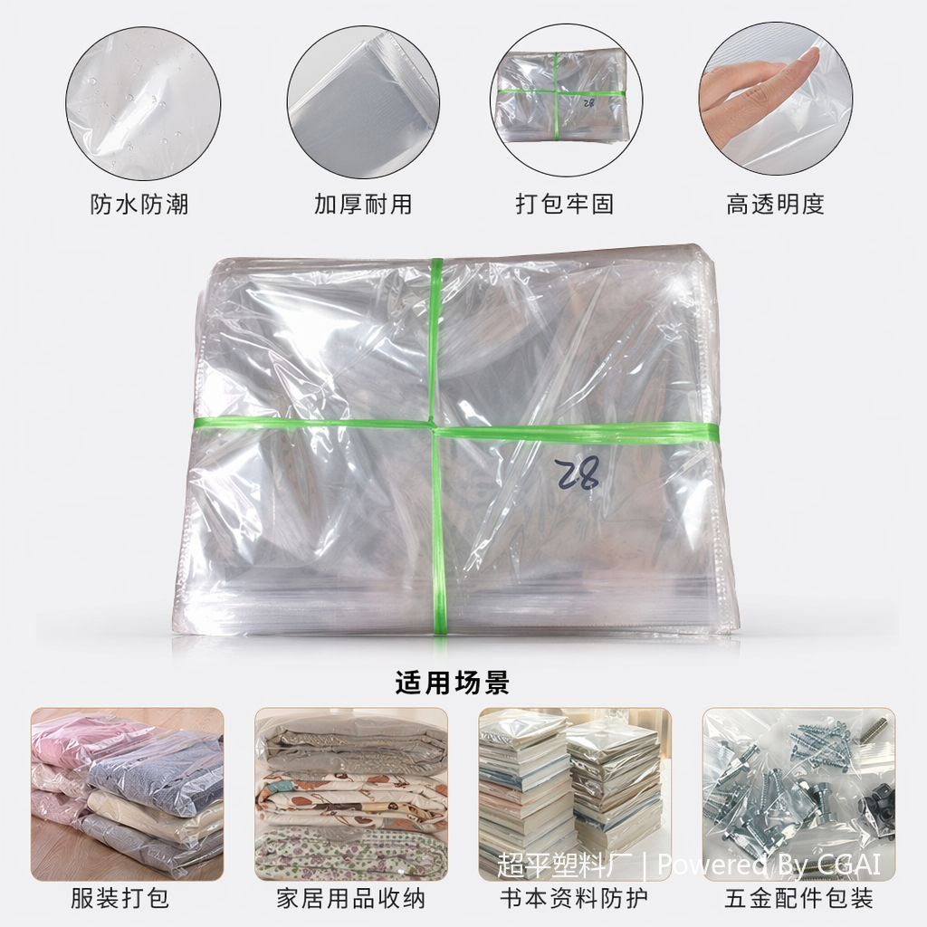 50*80 100个塑料薄膜袋 环保密封