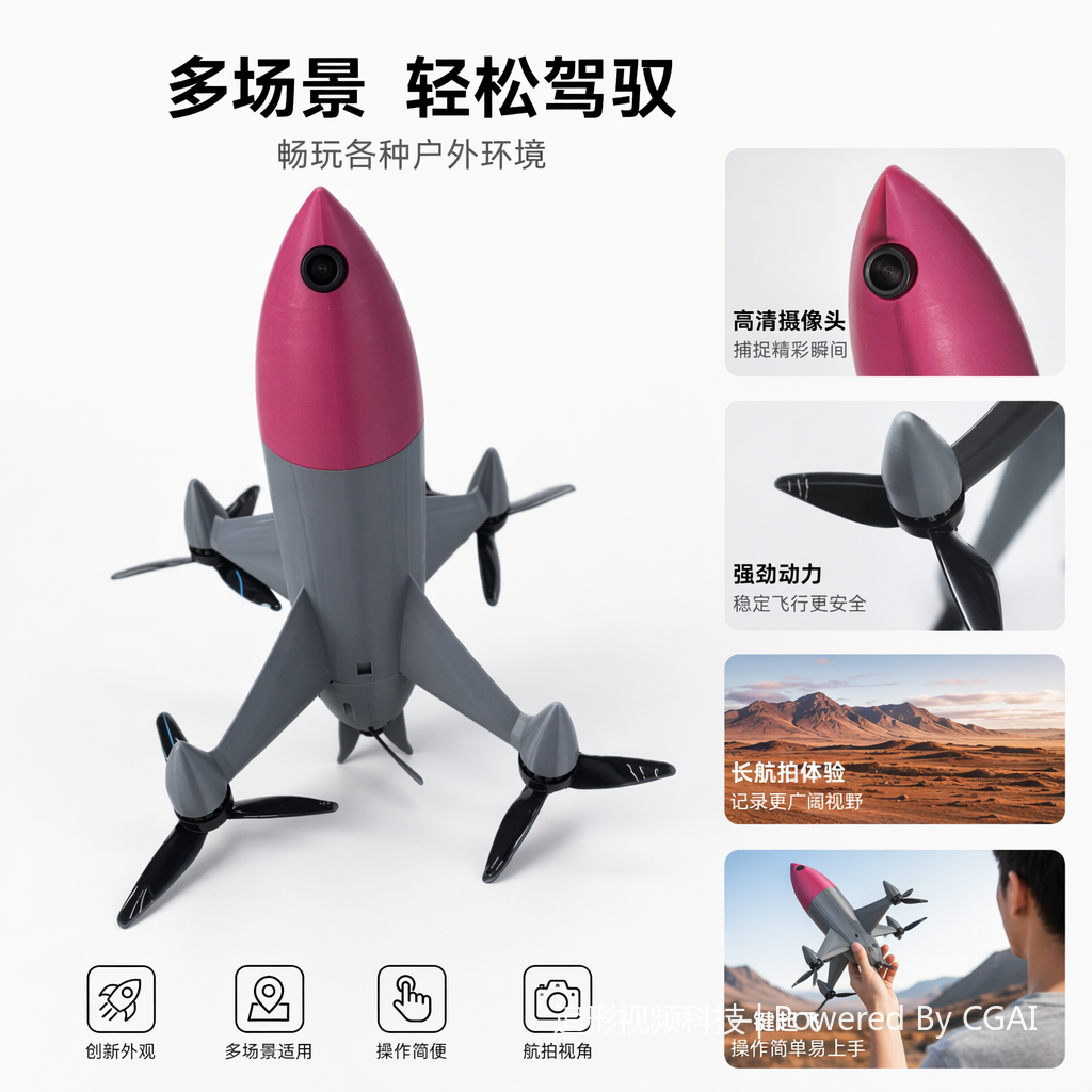 A four-axis anti-drone defense aircraft with radar-guided visual tracking and an ultra-high speed of 300 kilometers per hour Specification image