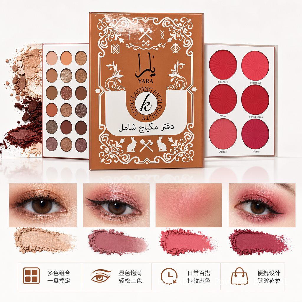 跨境化妆品彩妆眼影盘 茉莉香氛多色眼影 180g