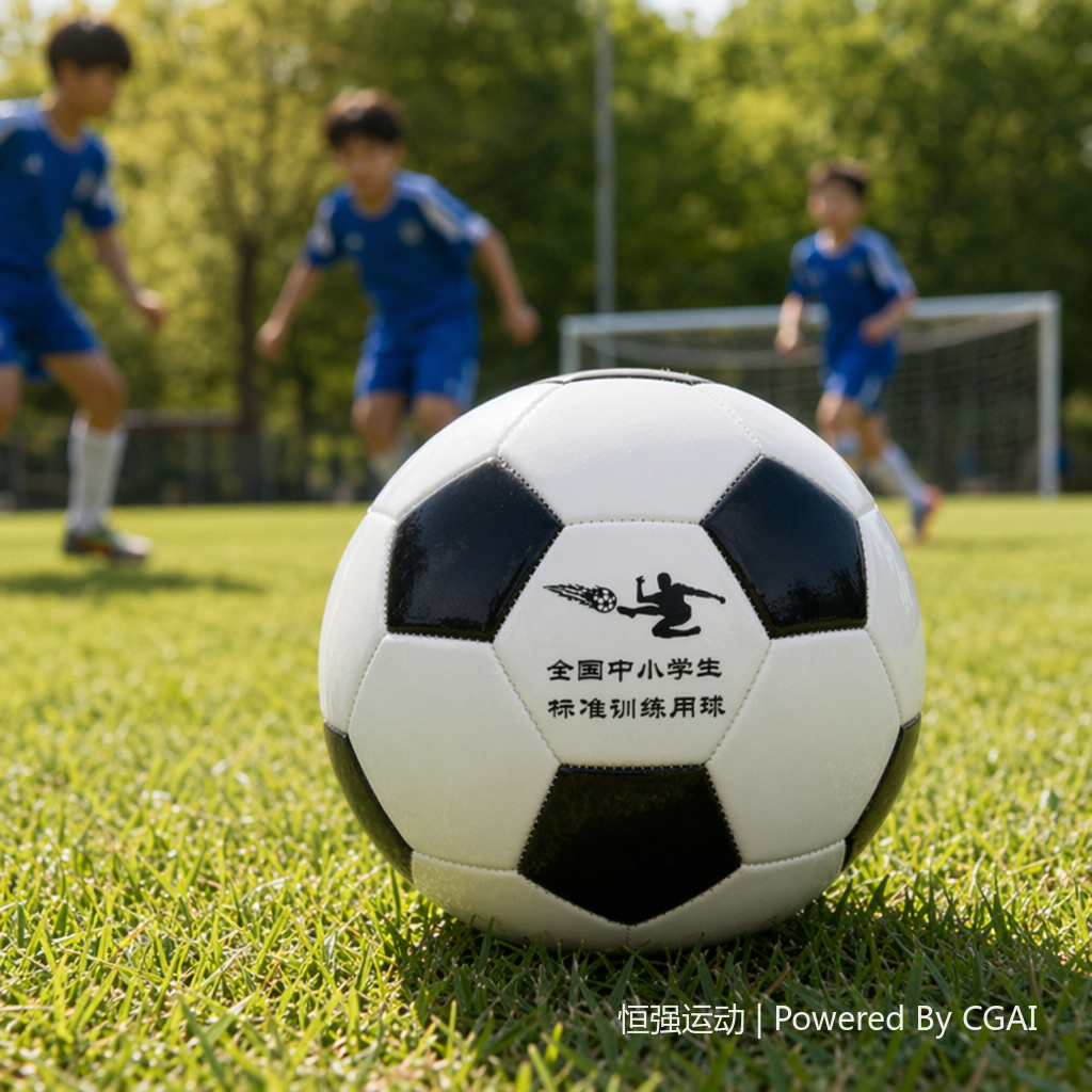 全国中小学生标准训练用球黑白块PVC机缝耐磨比赛批发产品图