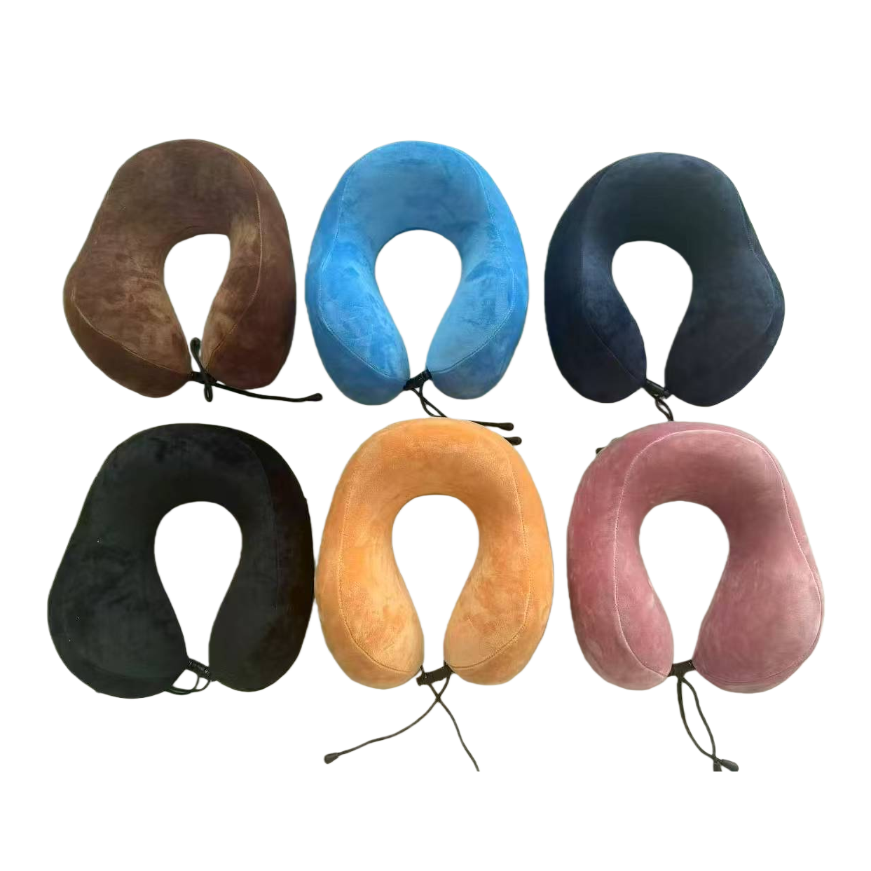 异型氨纶六款彩色U型枕旅行脖枕记忆棉U形枕 Item Picture