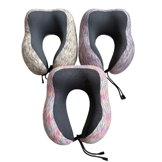 Color del segmento doble pico rayas de color cuello cintura cojín de masaje almohada asiento geriátrico respaldo de coche peine Item Picture