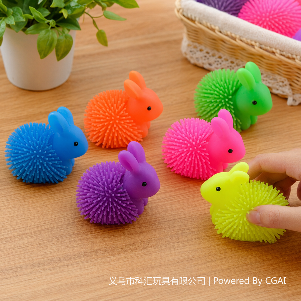 The best-selling TPR squeeze shining little rabbit toy is a creative and educational children's hands-on and brain-stimulating fun toy Specification image