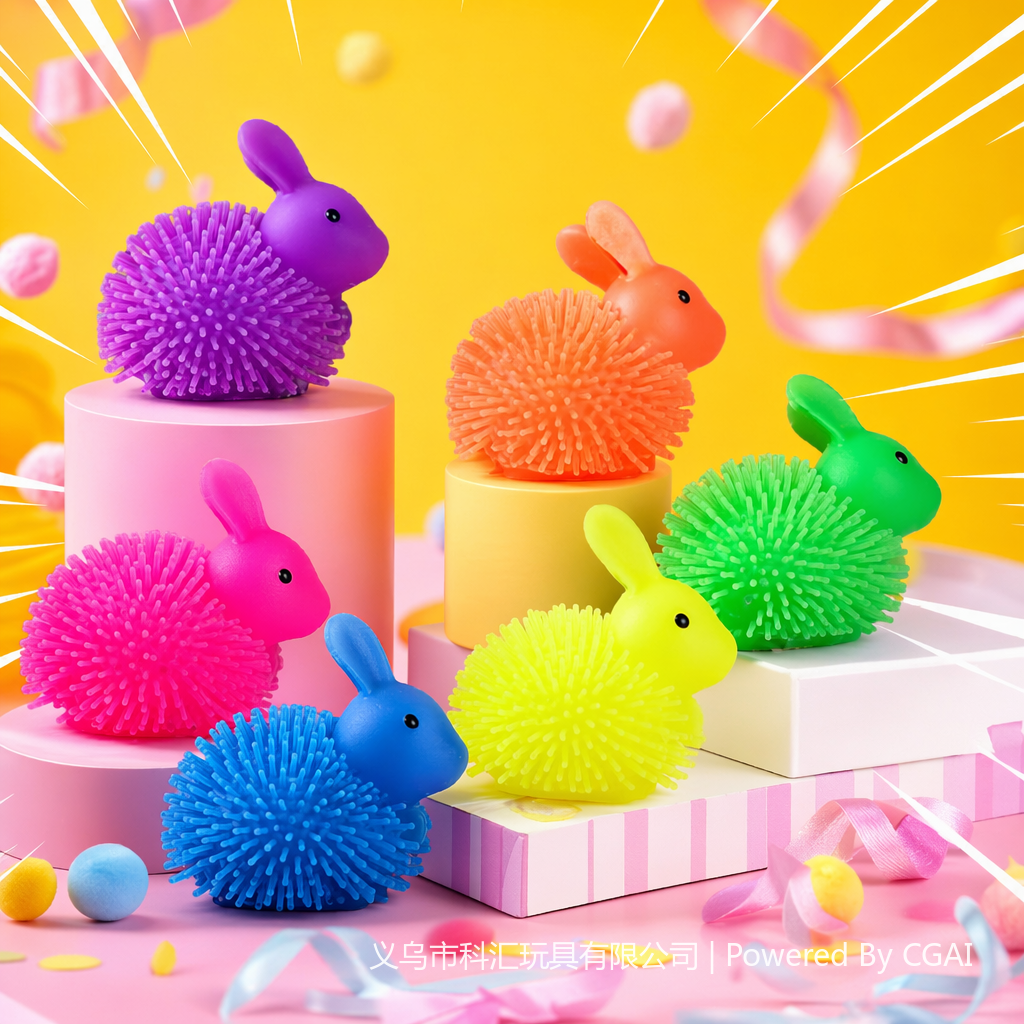 The best-selling TPR squeeze shining little rabbit toy is a creative and educational children's hands-on and brain-stimulating fun toy Application Scenario