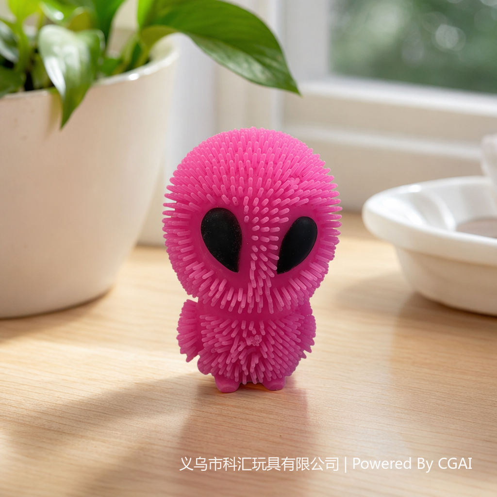The best-selling TPR pink glitch alien flash doll is a cute and popular TPR toy with a punk style