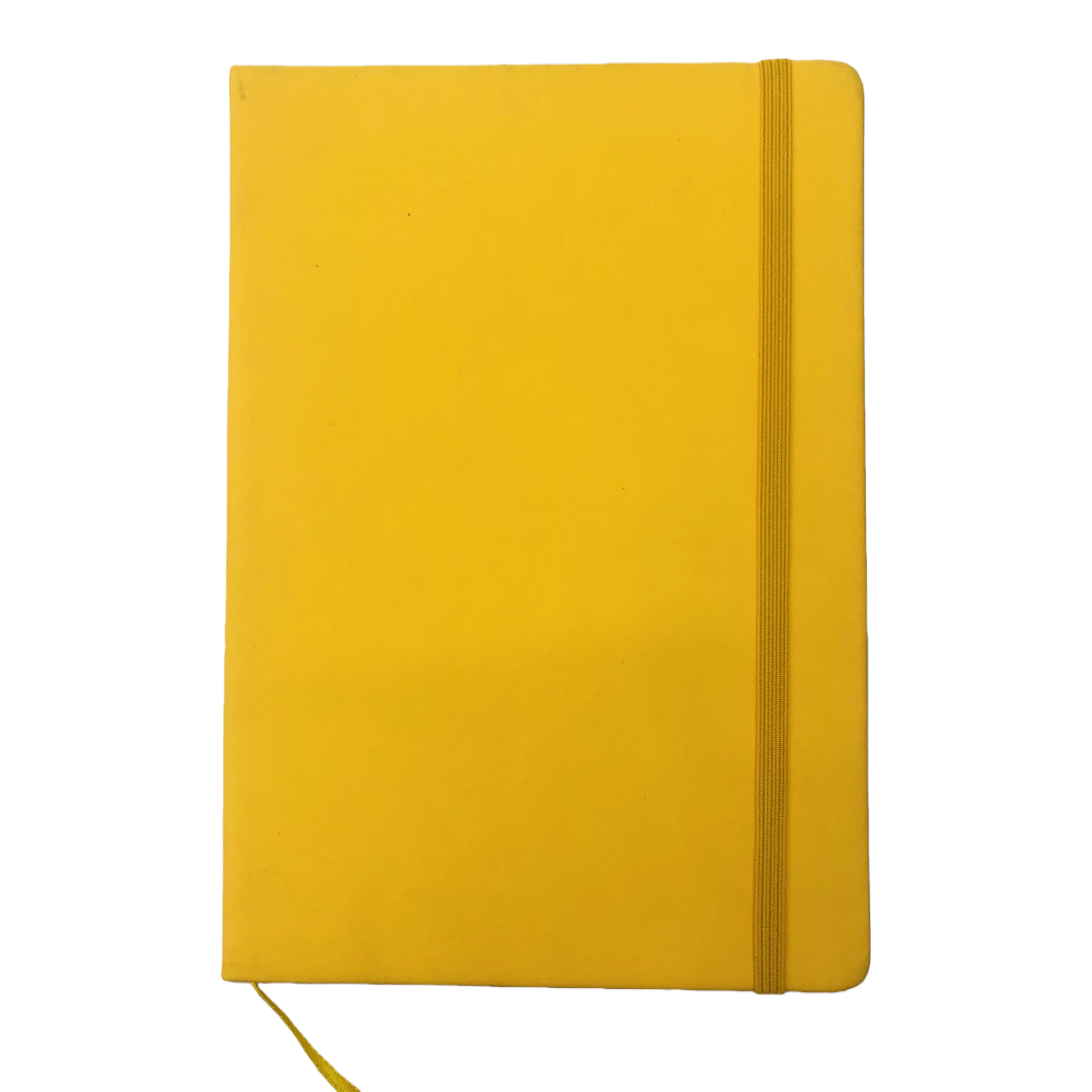 Orange-yellow Chinese-style cowhide notebook, yellow notepad, notebook Item Picture