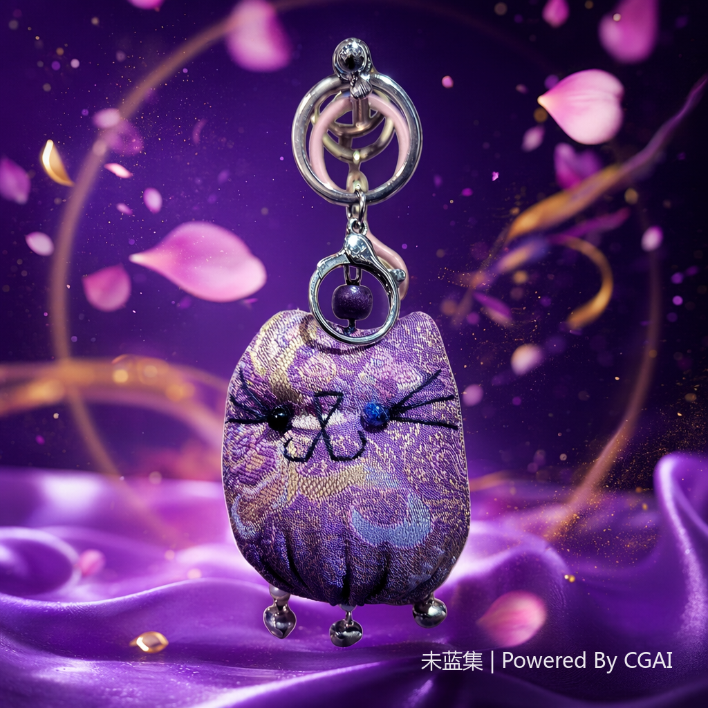 钥匙扣/皮革钥匙扣/宋锦/毛绒钥匙扣/海洋钥匙扣细节图