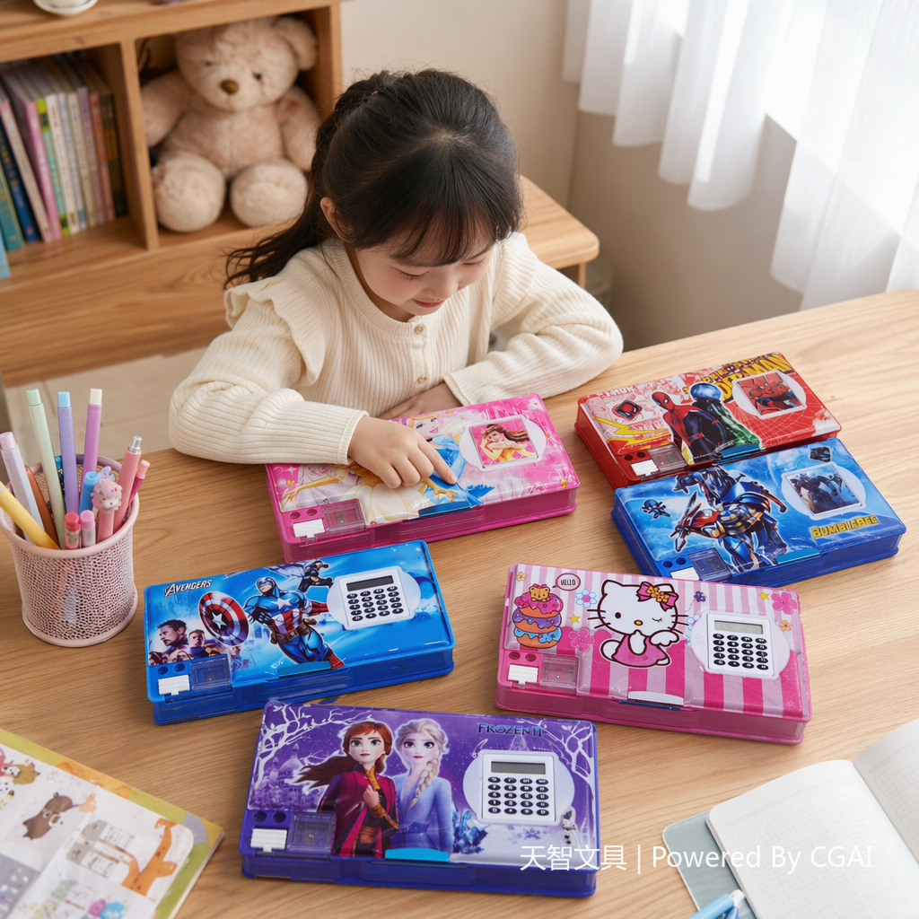 笔袋/文具/透明笔袋/笔袋学生卡通/铅笔袋产品图