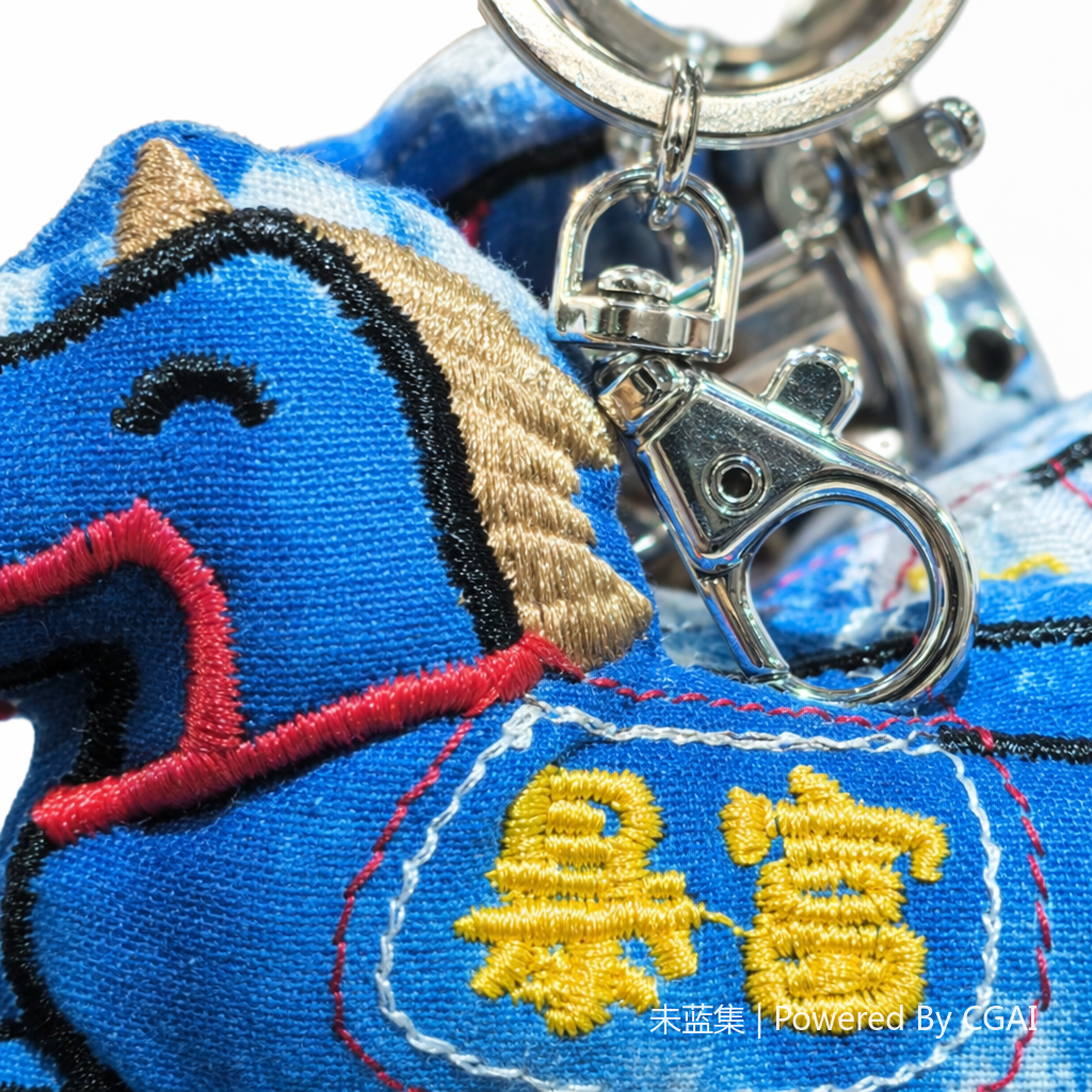 Tie-dyed and embroidered small horse pendant Application Scenario