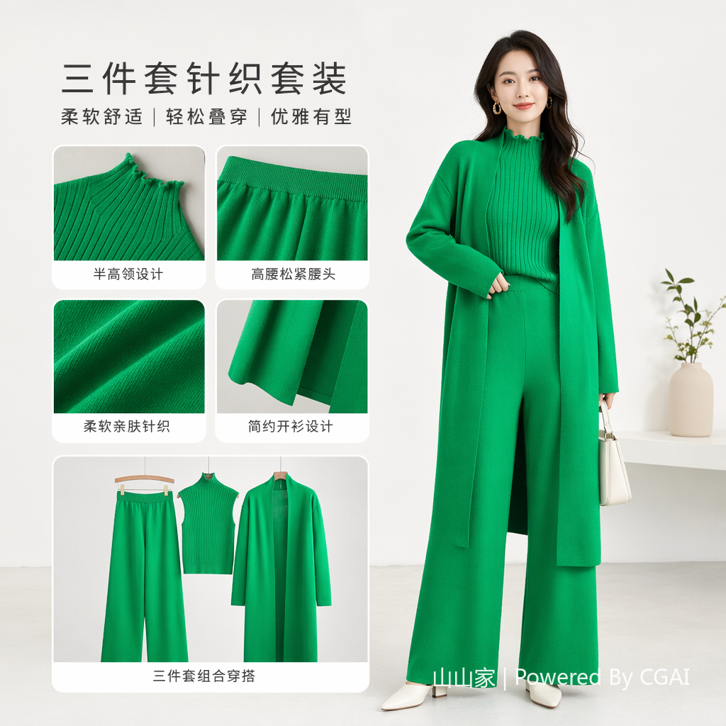 裙子女收腰仙女/运动套装女夏季/碎花裙/时尚女套装/女装女式宽松时尚休闲细节图