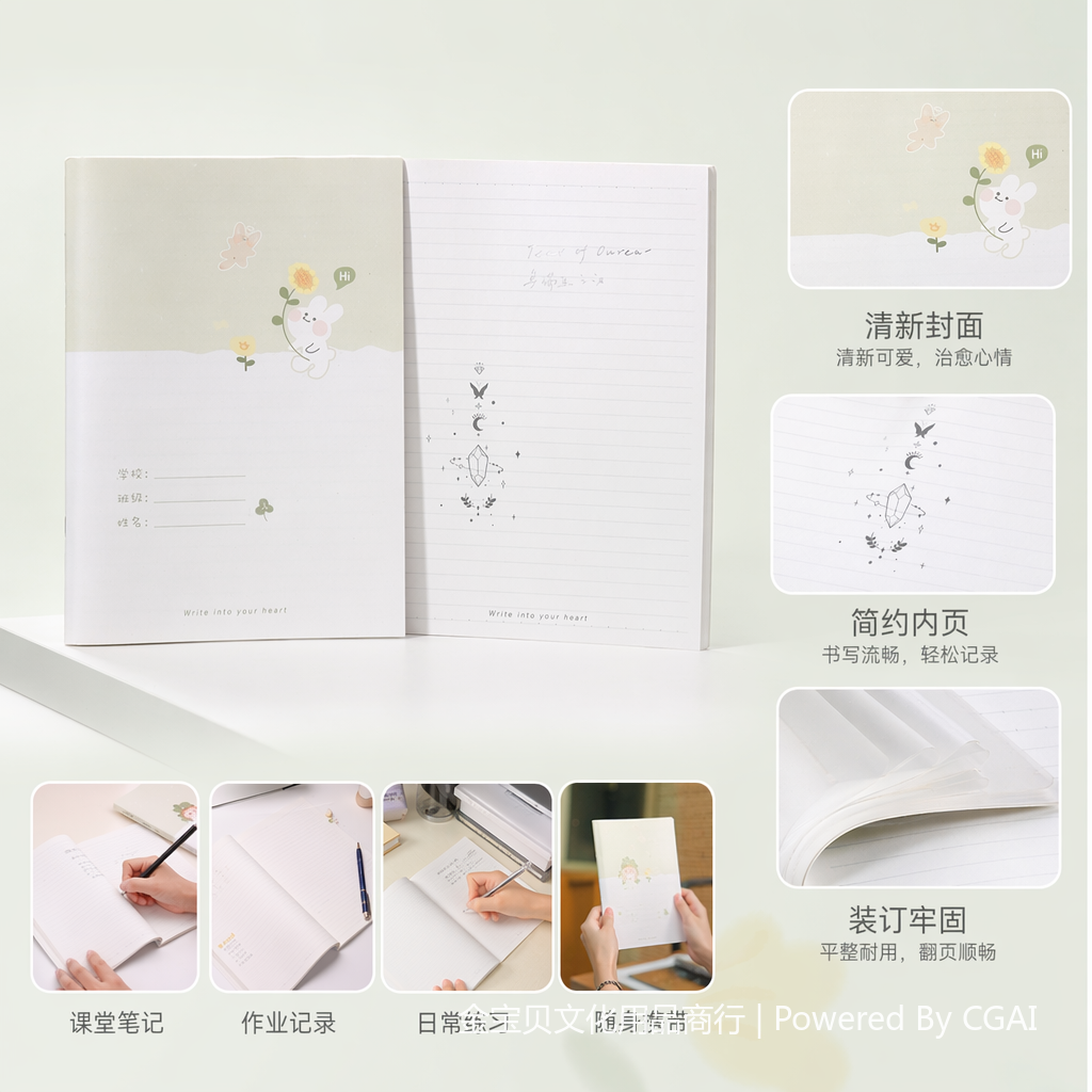 国誉车线本笔记本礼盒套装记事本作业本文具本子
