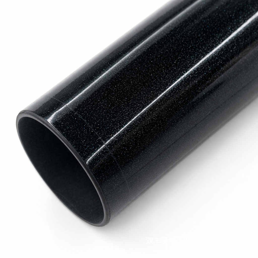 DTF hot stamping film: black glossy, white matte, off-white matte, silver gray glitter, matte, PU heat transfer Specification image