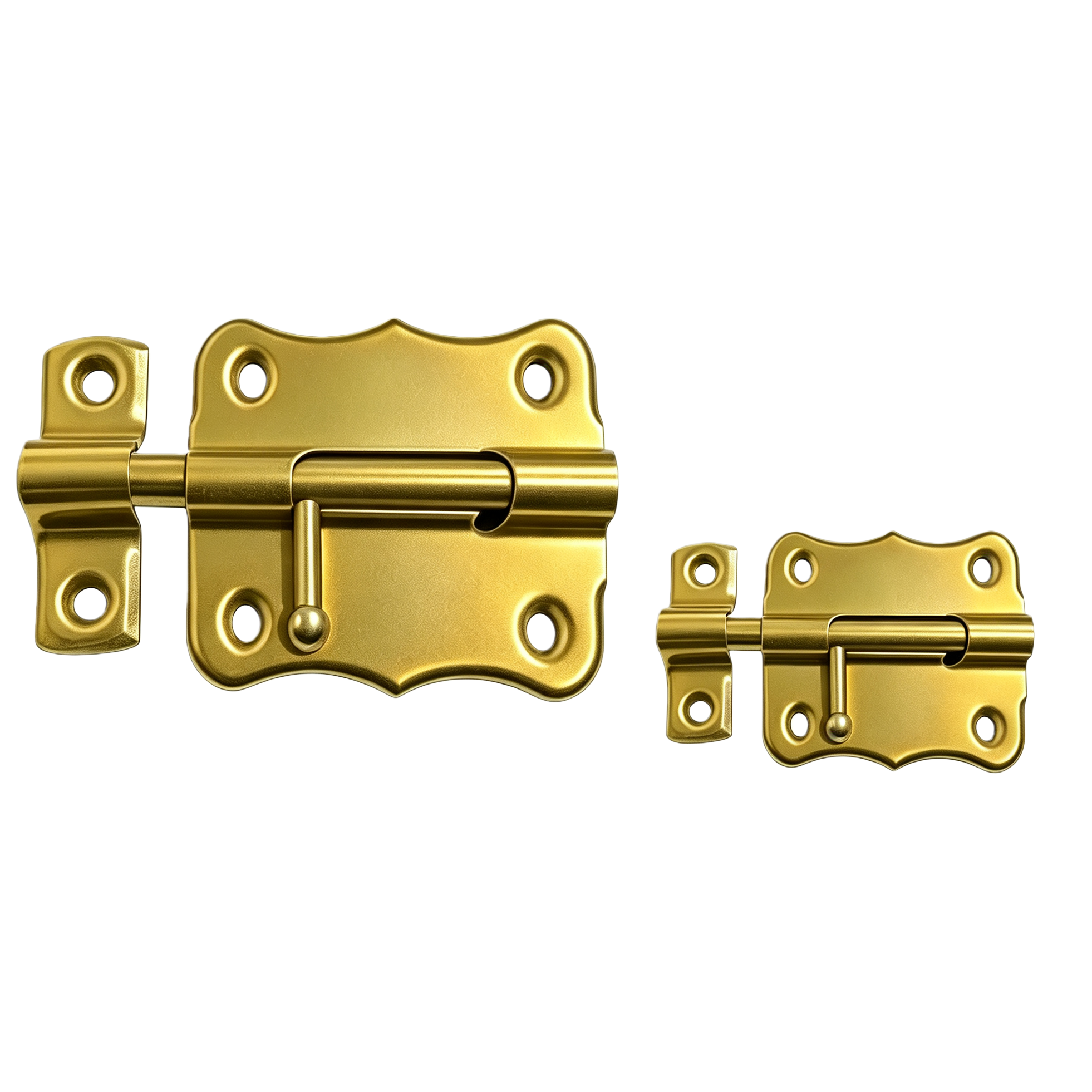 Golden door bolt latch type lock, pet door lock, door bolt latch Item Picture