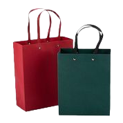 Red and green transparent plastic handbag gift bag Item Picture
