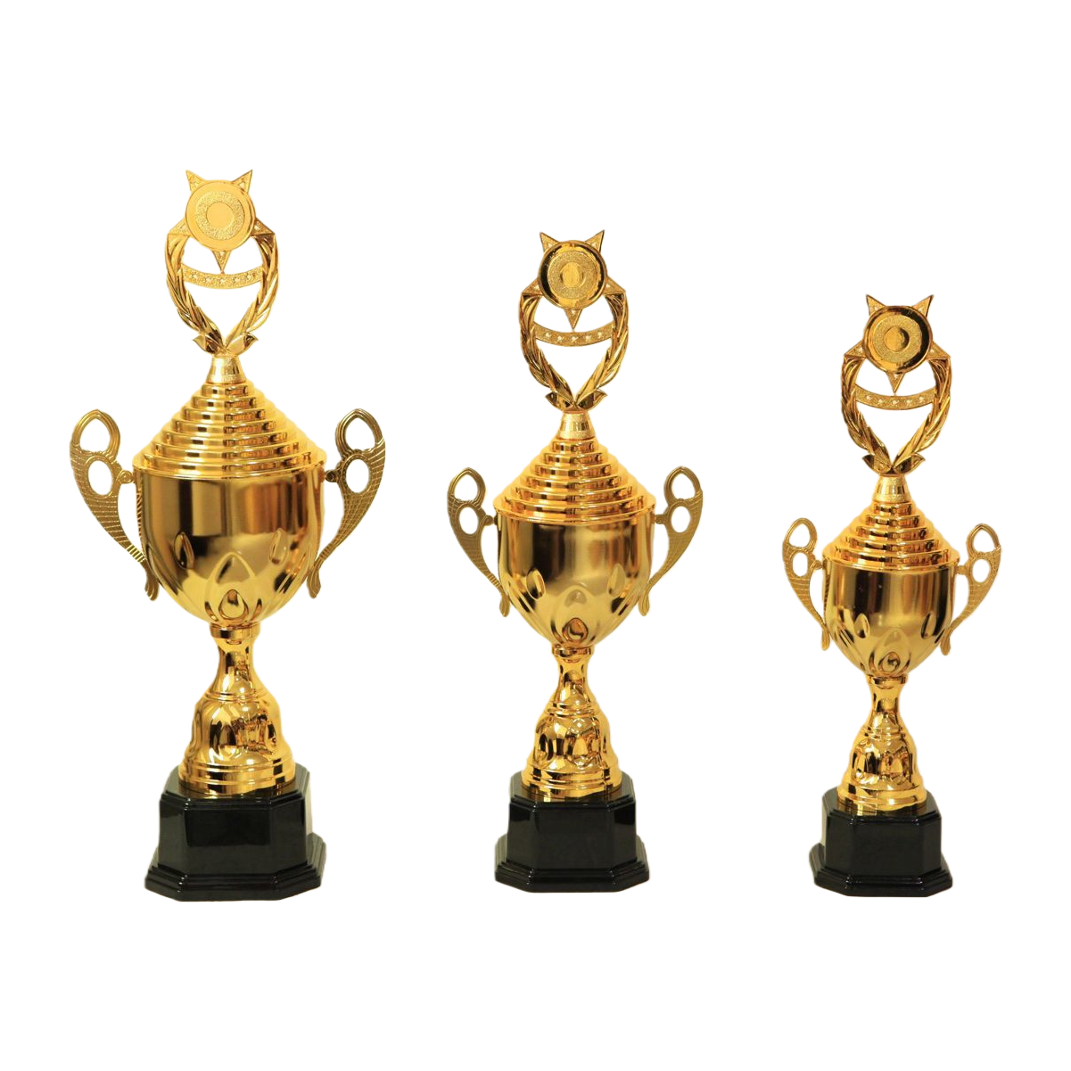 كأس الكريستال الذهبي مزخرفة بأذن مزدوجة من ثلاثة أزياء من طراز MQ302A 544Q302B MQ302C 45CM Item Picture