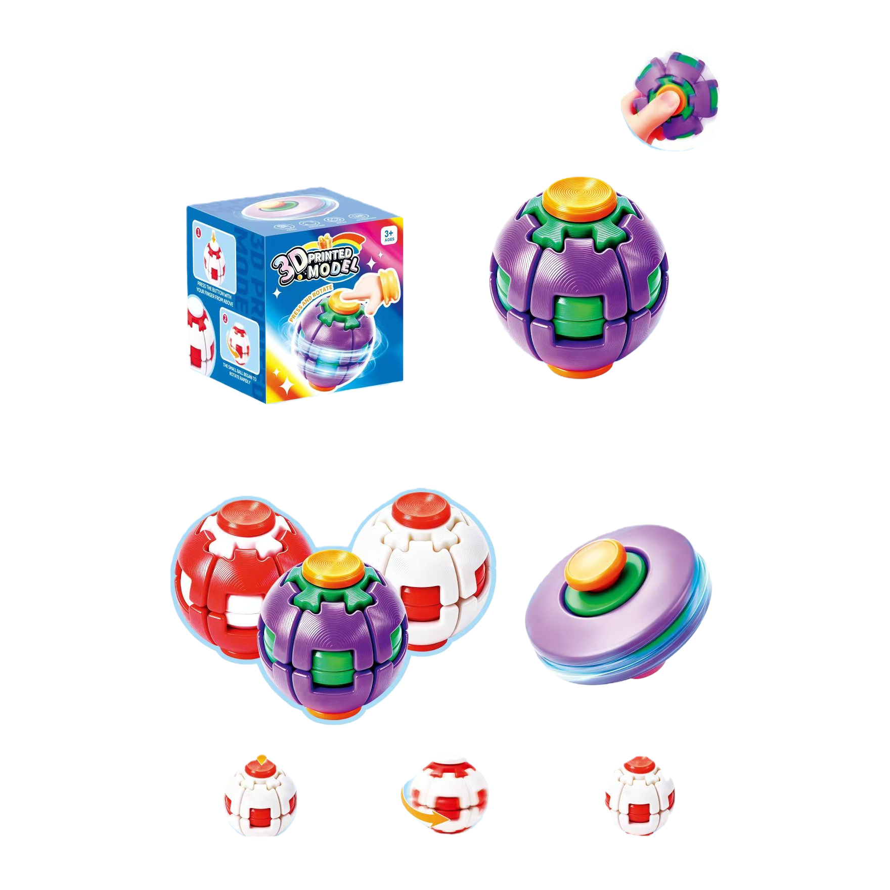 3D Stress-relieving gyroscope Item Picture