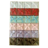 Colorful bow velvet jewelry box, women's gift box jewelry Item Picture
