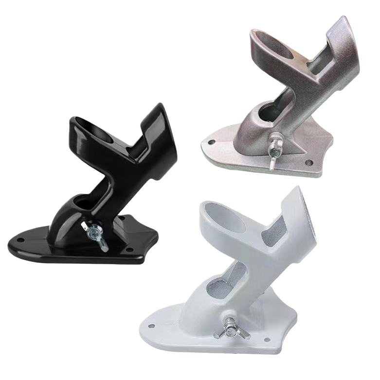 The base of the wall flagpole is made of aluminum alloy, with adjustable Angle and thickened durability Item Picture
