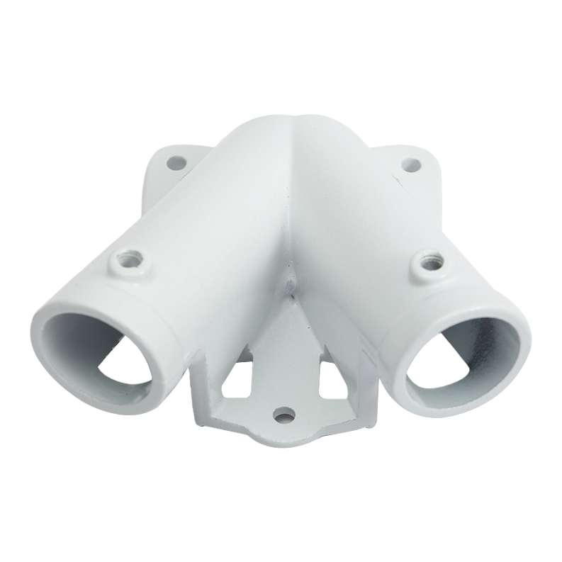 V-shaped double-hole flagpole base wall-mounted adjustable Angle outdoor advertising flag stand Item Picture