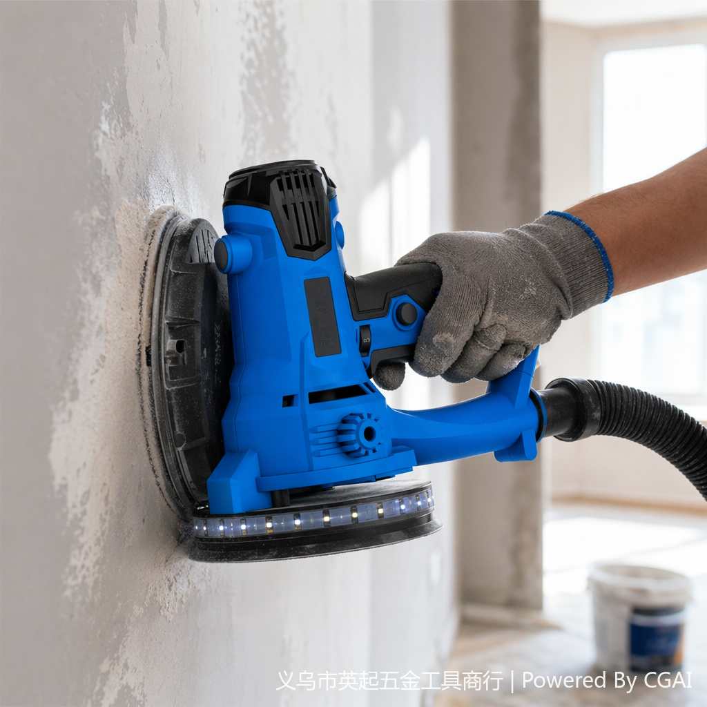 ANDELI handheld wall grinding machine, high-power self-vacuuming light strip type wall putty grinding, polishing and sand wall machine details Picture
