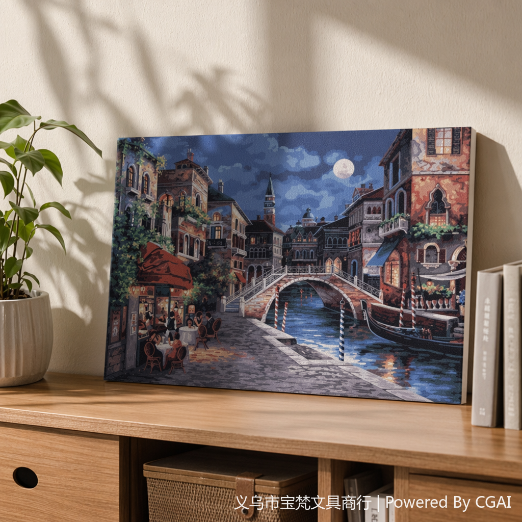 Best-selling DIY diamond paintings for foreign trade, cross-border Amazon bestseller 3040 living room decoration painting YSH Moonlit Night 143449548 details Picture