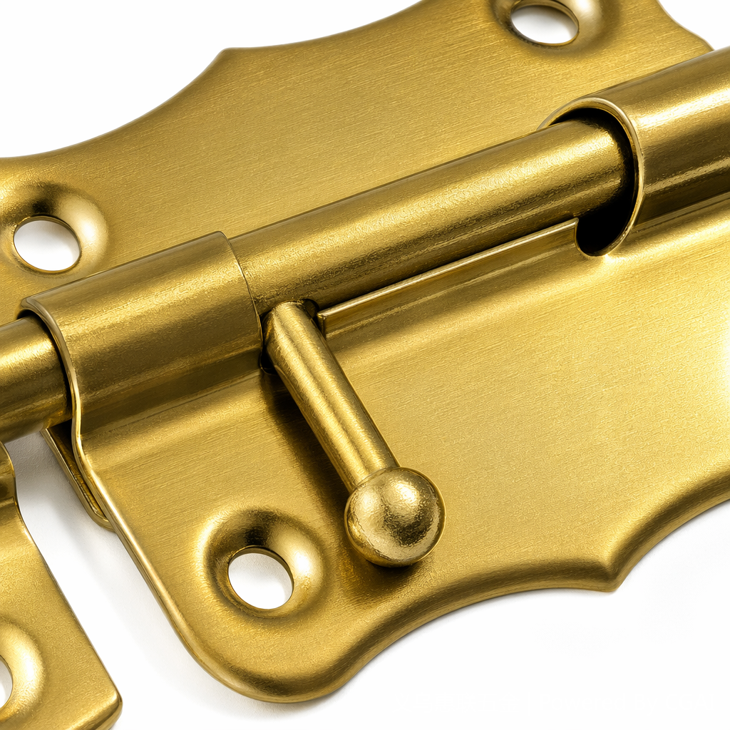 Golden door bolt latch type lock, pet door lock, door bolt latch Application Scenario