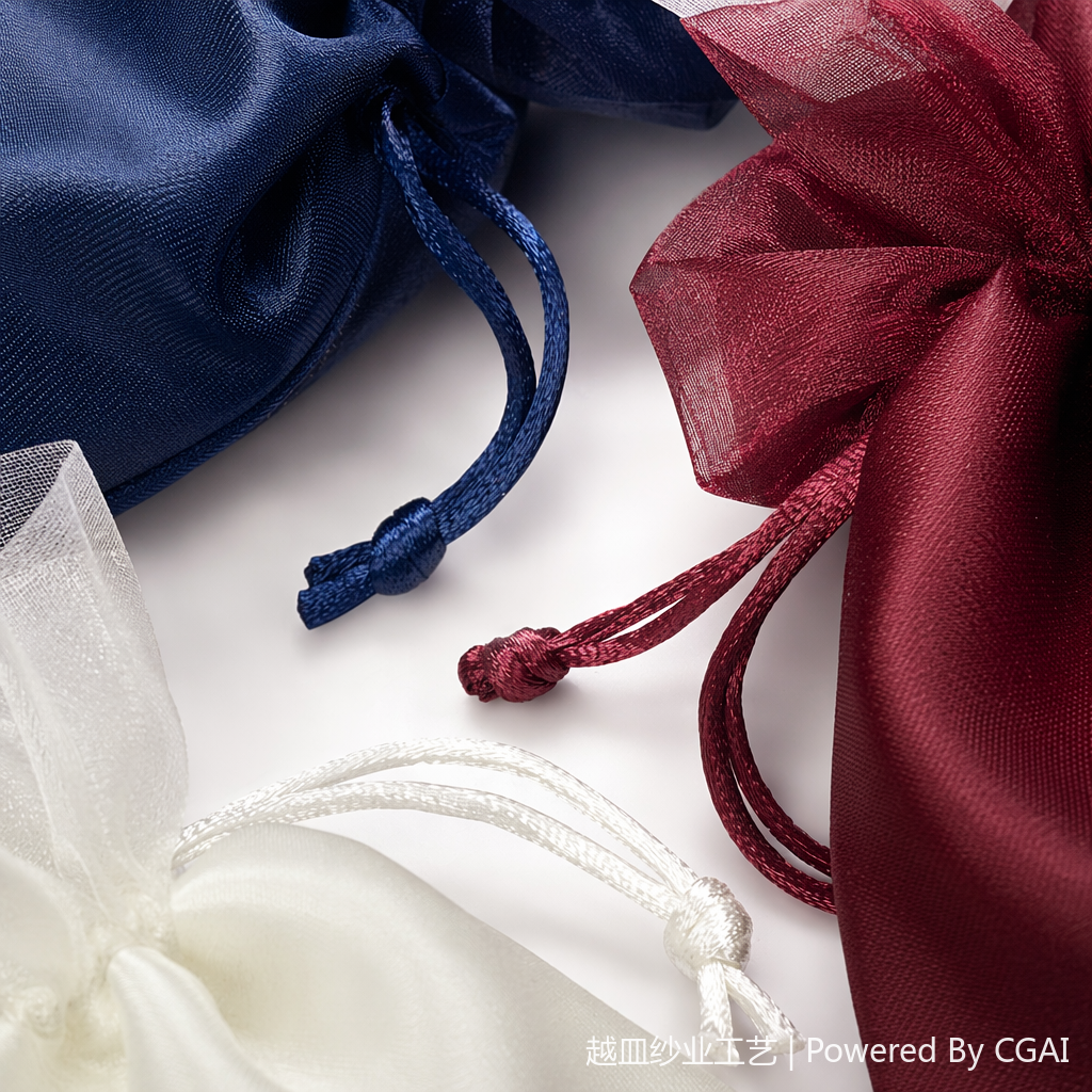 Heat sublimation blue, wine red, white silk drawstring canvas bag custom cloth bag Application Scenario